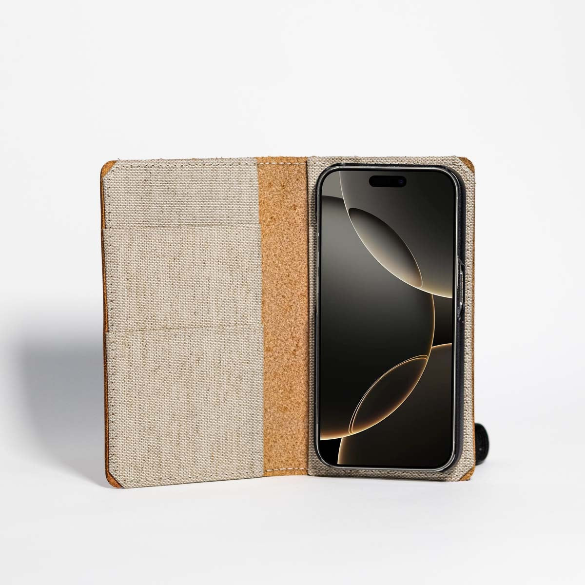 English Bridle Leather Angle View iPhone Case