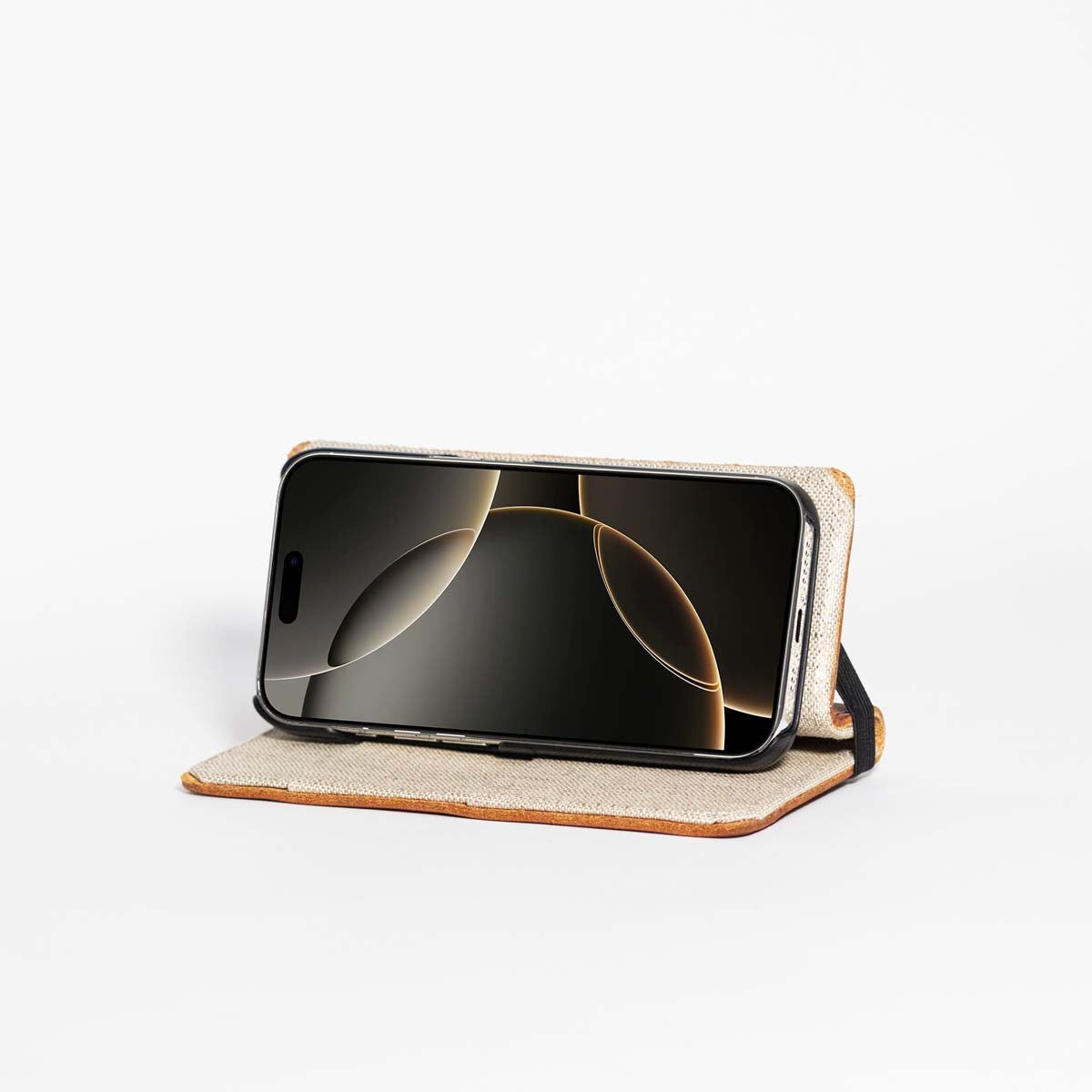 English Bridle Leather Angle View iPhone Case