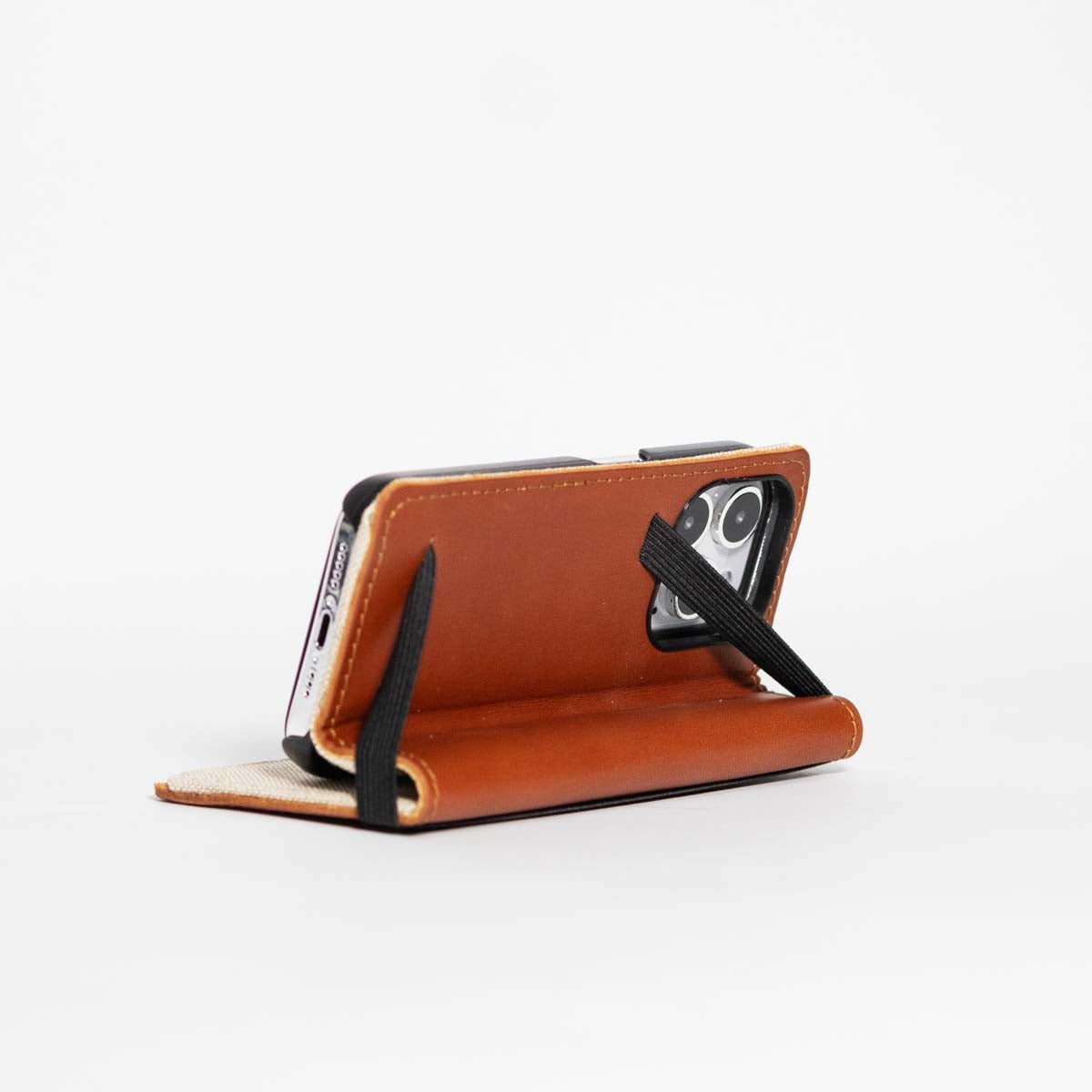 English Bridle Leather Angle View iPhone Case