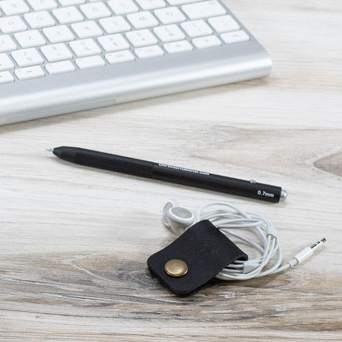 Leather Snap Cord Holder 3 Pack