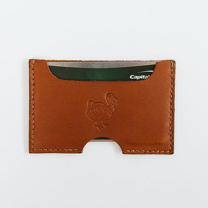 Slim Two Pocket Premium Leather Card Wallet