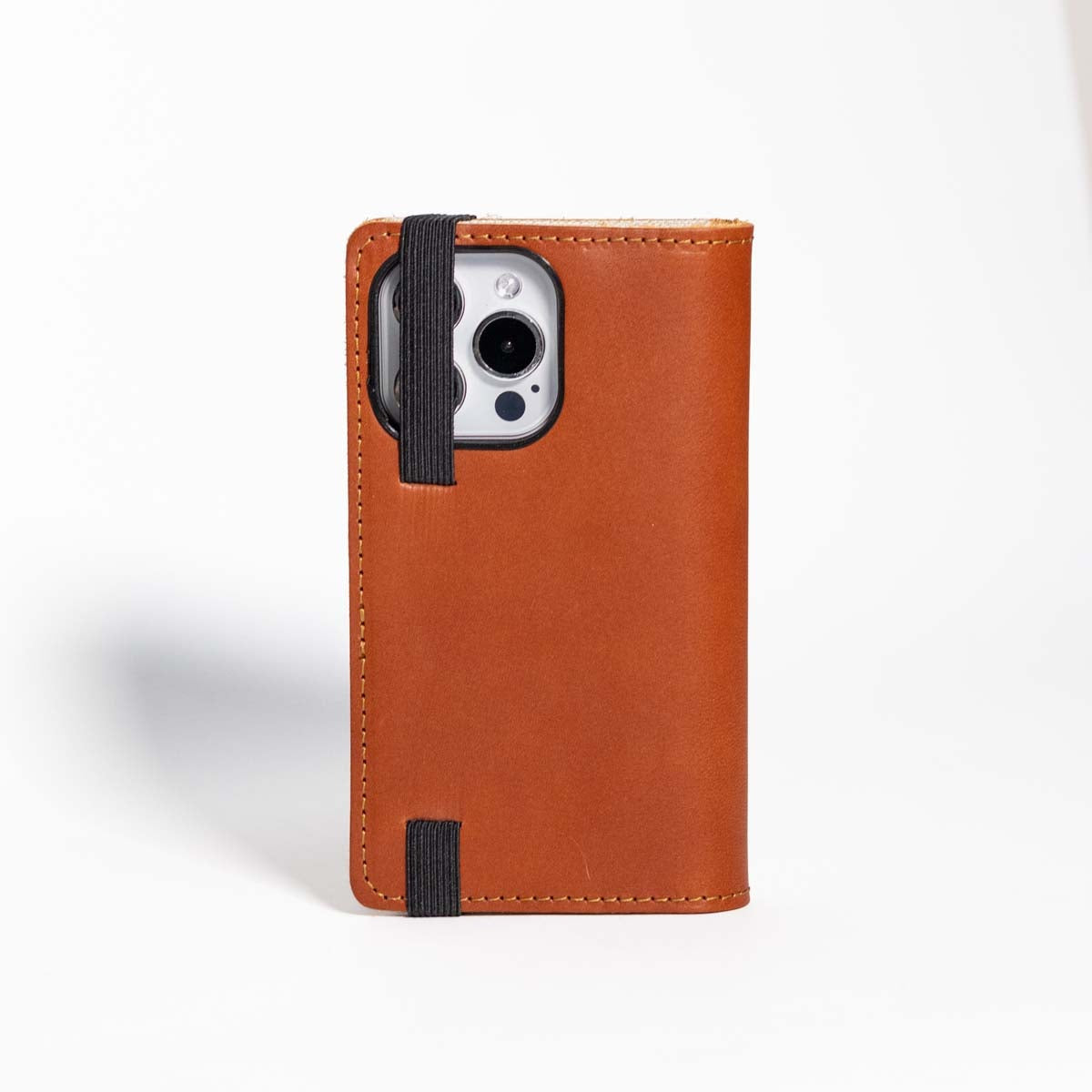 English Bridle Leather Angle View iPhone Case