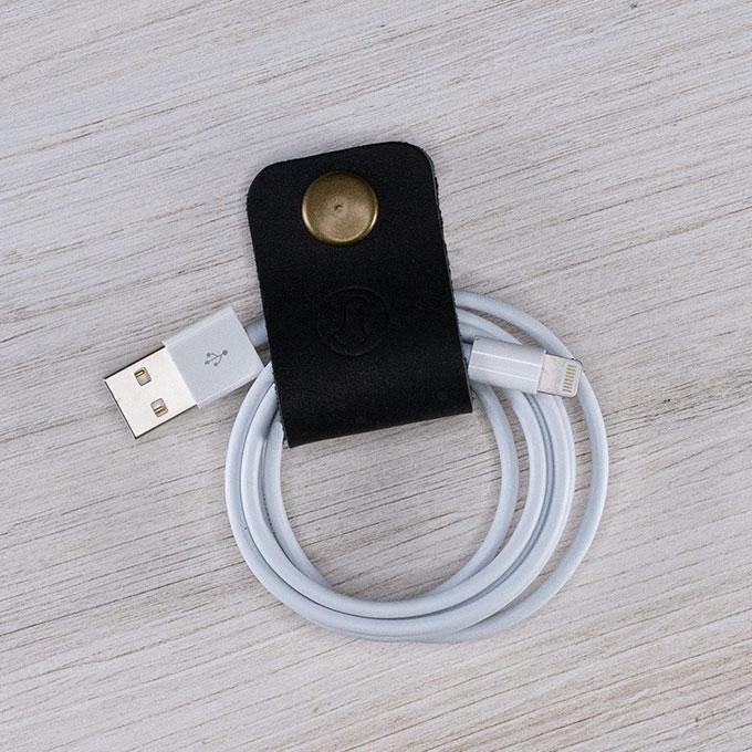Leather Snap Cord Holder 3 Pack