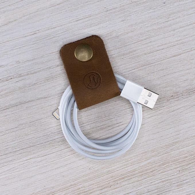 Leather Snap Cord Holder 3 Pack